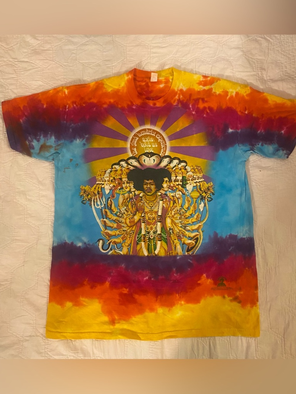 Authentic Hendrix Jimi Hendrix ‘Axis Bold As Love’ tie-dye t-shirt